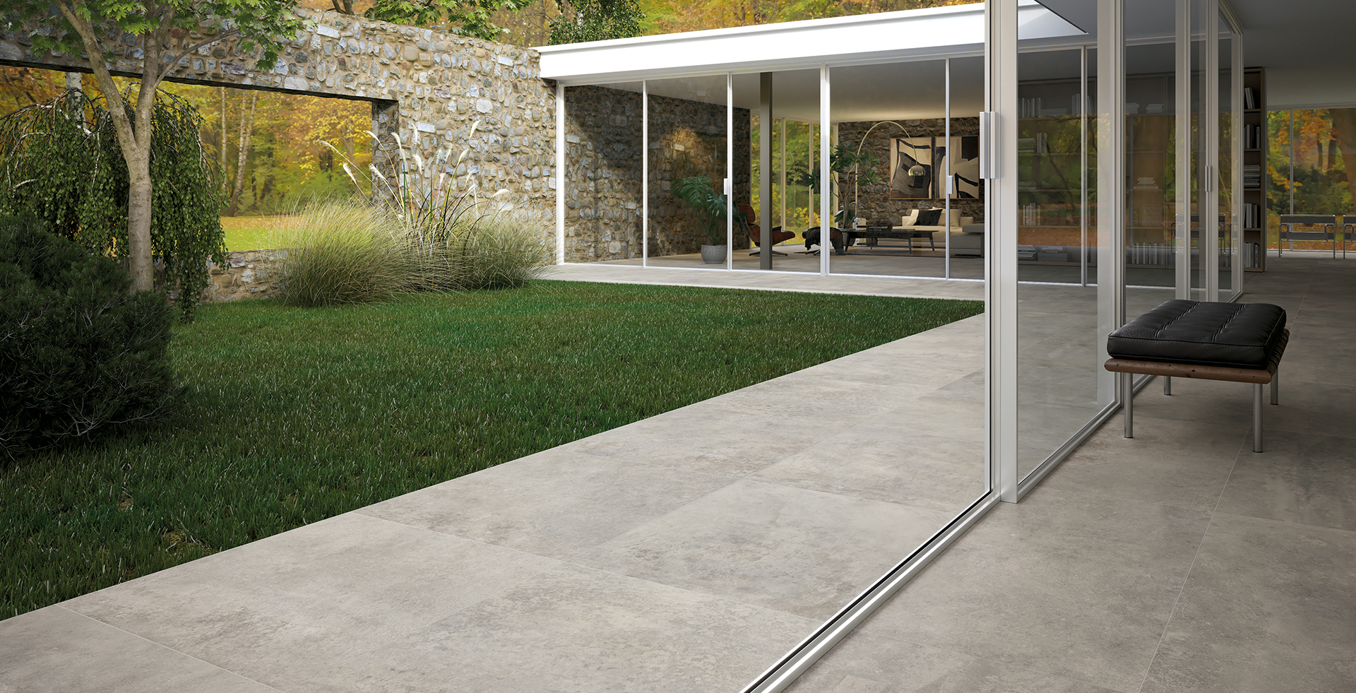 Fabric Grey 80x80 20MM Amb Esterno